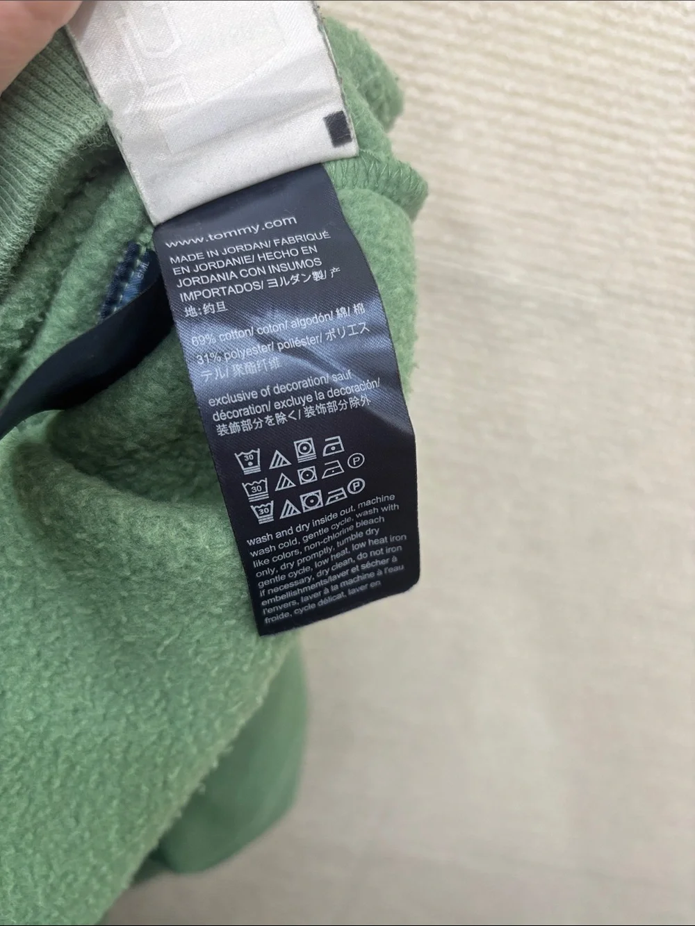 Tommy Hilfiger | medium Sage Green Crewneck Sweatshirt - Picture 6 of 6
